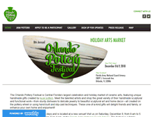 Tablet Screenshot of orlandopotteryfestival.org